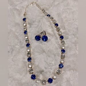 Swarovski crystal necklace and matching earrings